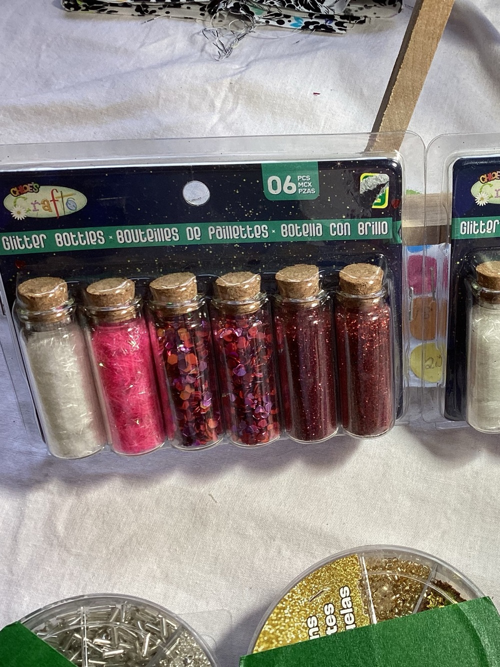 Big lot of crafting supplies. Glitter Bottles,polymer clay sprinkles & more